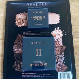 2 PC Set REALHER Eye Shadow Palette & Highlighter